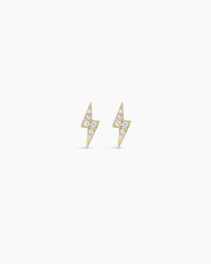 Diamond Lightning Studs