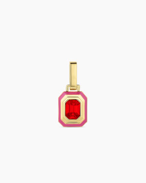 Crimson Tag Charm