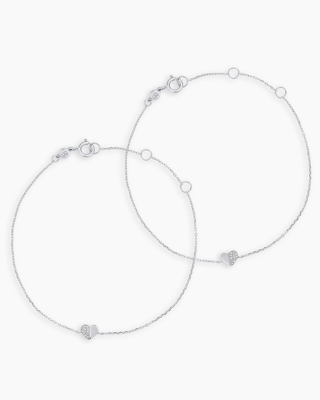 14k Solid White Gold