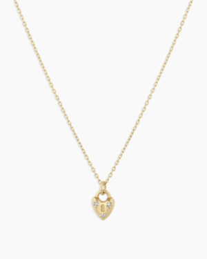 Diamond Bond Lock Necklace