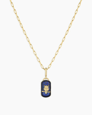 Power Gemstone Parker Charm Necklace Wisdom