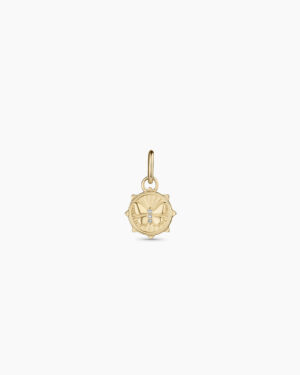 Diamond Butterfly Charm