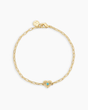 Birthstone Heart Bracelet