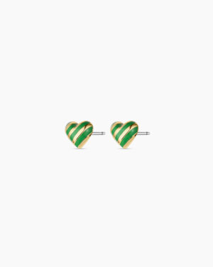 Campbell Enamel Heart Studs