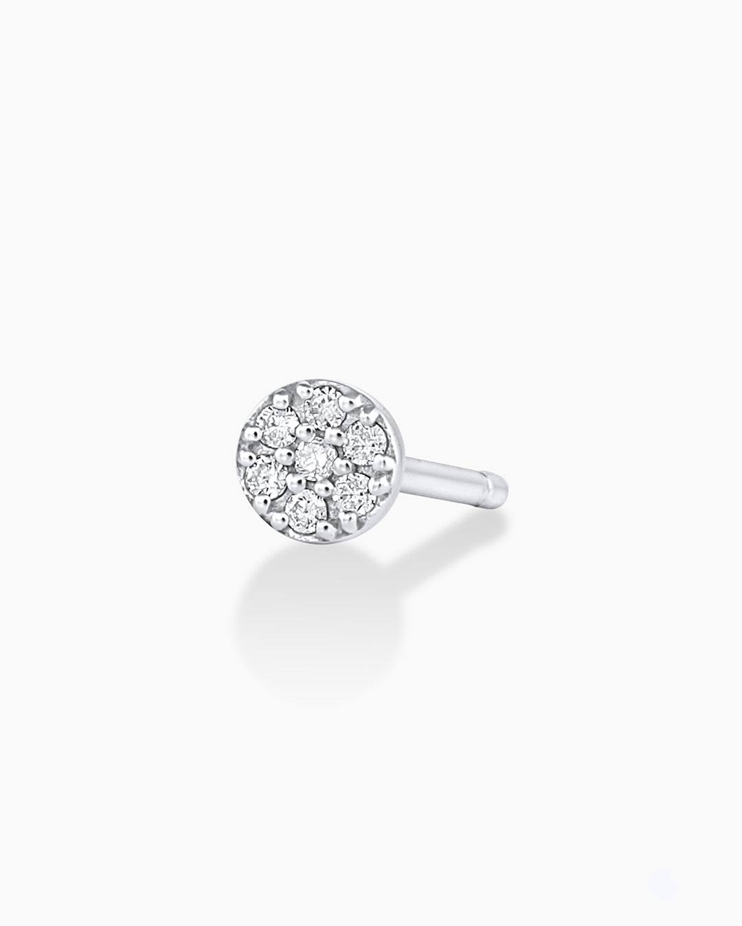 14k Solid White Gold